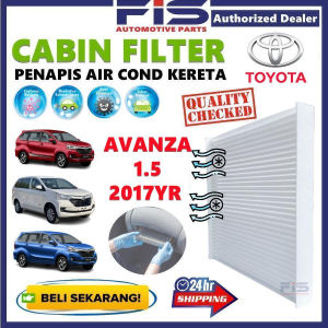 FIS Cabin Air Cond Filter Toyota Avanza 1.5 2017YR Penapis Angin Udara Kabin Kereta