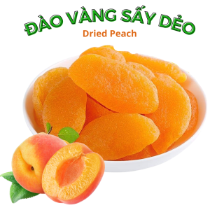 1 MIẾNG ĐÀO SẤY DẺO TRÁI CÂY SẤY DẺO TỰ NHIÊN THƠM Ăn Vặt Food Thức Ăn Snack