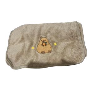 CUNXIN Capybara Pattern Cartoon Towel Super Absorbent Coral Velvet Face Towel Soft Kawaii Bath Towel Bathroom