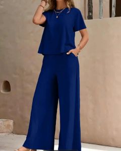 FREE GIFT FREE SHIPPING COD Short  Sleeves Top Blouse and Wide Leg Pants Terno Set    - xs to slim large - classy and elegant - timeless classic  - timeless piece - casual office or party - classic piece - super kapal ng tela - hindi kayo magsisi - our