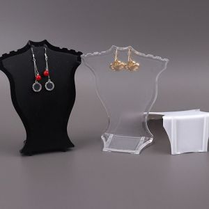 GONG4 Handy Practical Niche Design Jewelry Photography Props Plastic Earrings Holder Bracket Jewelry Display Stand Earrings Storage Rack Necklace Holder Earrings Display Stand