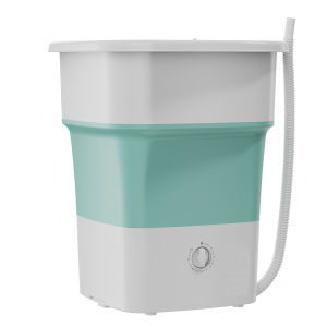 52L Folding Washing Machine Large Capacity Washer Powerful 150W Motor Compact Portable Laundry Cleaner Durable SpinDryer