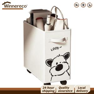 【Free Shipping】 Elegant Under Desk Rolling Storage Cart with Wheels Multi-Purpose Organizer for Office and Study Room in Silver