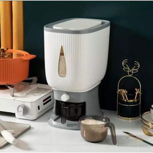 ✅100% Original Jcam 12KG Rice dispenser insect-proof moisture-proof sealed rice storage container with measure cup