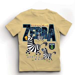 Baju Kaos Distro Anak Laki Laki Karakter Hewan Zebra Lucu Import 1 - 10 Tahun - Hypelane Kids - DTF