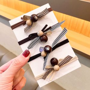 Ikat Rambut Kunciran Rambut Elastis Ponytail Wanita Korea Isi 5pc Gelang Pita