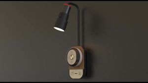 LED Reading Wall Light with Remote Control Touch Dimmable USB Charging Desk Lamp Night Light for Bedroom Bedside Office Study