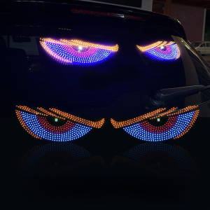 🔥1แถม1🔥Led รถบรรทุก Evils Eye Light Sign Animation LED Matrix Pixel แผง DIY Multilingual  LED ยืดหยุ่นจอแสดงผล