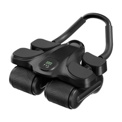 MNTT Xe bốn bánh Con lăn tập bụng Tự động phục hồi 4 Hỗ trợ khuỷu tay Máy tập bụng Tập luyện bụng thể hình Đa chức năng Thiết bị tập bụng cho cánh tay Bài tập tại nhà