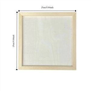 OWMXZL Wooden Blank Clay Frame Creartive Multi Size Picture Frame Wooden Craft Party Decor Art Puzzle Holder Children Painting Drawing
