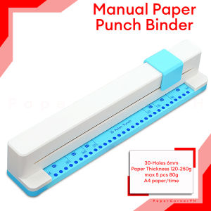 PaperCornerPh - 30-Hole Manual Punch Binder 5-Sheet Capacity