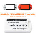 SD2VITA 6.0 Memory Card Adapter for PlayStation Vita PSV 1000 2000 3.65 System Game Accessories. 
