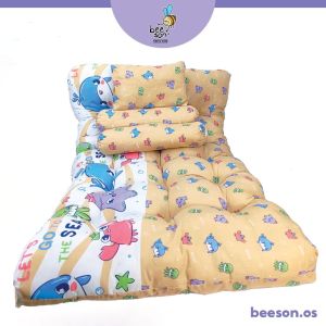 Beeson 4in1 Set Tilam Katil Bayi / Baby Bedding Mattress Set Large With 1 Pillow & 2 Bolsters & 1 Thick Mattress 10754