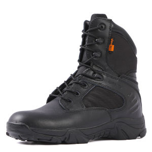 DELTA High Cut Tactical Boots Side Zip Combat Boots Outdoor Adventure non-slip waterproof Hiking Shoes