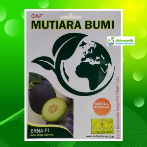 Benih Melon ERNA F1 Cap Mutiara Bumi 40 Butir Tahan Gemini Virus Semi Oval
