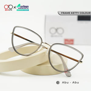 Djava x Urban - Frame Ketty - Kacamata Wanita Model Cat Eye Lebar Reguler