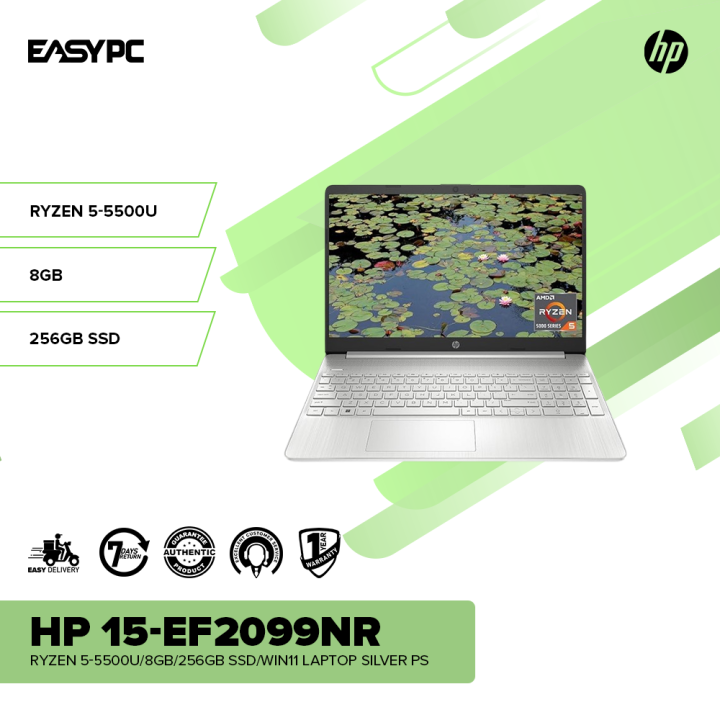 HP 15-ef2099nr Ryzen 5-5500U/8GB/256GB SSD/Win11 Laptop