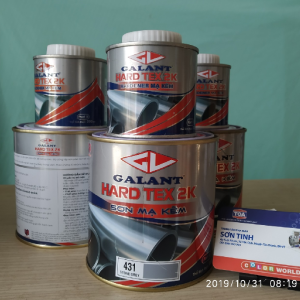 SƠN SẮT MẠ KẼM KHÔNG CẦN LÓT GALANT MÀU XÁM ghi 431 HARD TEX 2K - Bộ 1 Lít