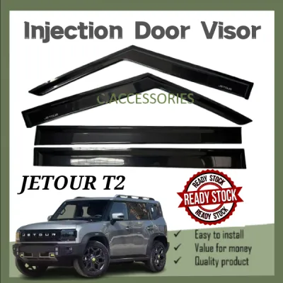 Door Visor For Jetour T2 2026- Rain Visor Rain Guards Window Visors Deflector Acrylic Window Visors waterproof Jetour T2