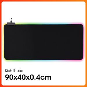 Bàn di chuột Led tấm lót chuột cỡ lớn RGB phát sáng nhiều màu có lớp cao su chống trượt siêu bền