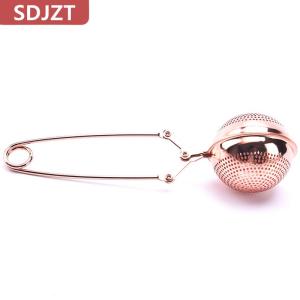 [COD] SDJZT ที่กรองชาทรงกลมสแตนเลสที่กรองชา1ชิ้นที่กรองเครื่องเทศลูกบอลชา