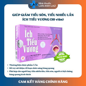 ÍCH TIỂU VƯƠNG (20 viên) -  Cải thiện chức năng bàng quang tiểu són bàng quang kích thích.