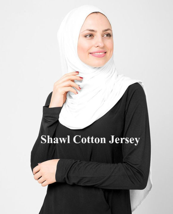 Shawl MURAH RAYA 2024 SHAWL Cotton Jersey HIGH QUALITY STOCK READY IN