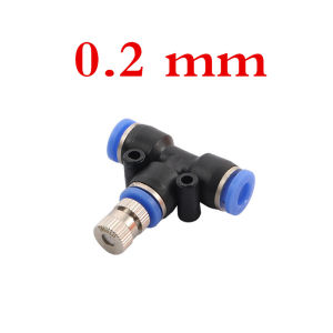 10Set Mist Nozzle 6mm T-Slip-Lock Connector 0.1 to 0.8mm Low pressure System Kit  6mm Atomization Misting Fog Nozzles with 6mm Quick Access Tee Connector Garden Landscaping Irrigation Sprayers