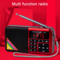Y-509 Đài FM Máy Nghe Nhạc MP3 Kỹ Thuật Số Loa Mini Cầm Tay Có Đèn Pin LED Cho Radio BỎ Túi Ngoài Trời Chống Mài Mòn. 