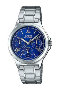 Casio Standard นาฬิกาข้อมือผู้หญิง สายสแตนเลส รุ่น LTP-V300LTP-V300DLTP-V300D-2A2 - สีเงิน