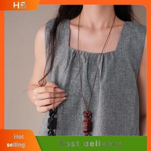 HB Resin Candy Love Pendant Necklaces For Women Retro Long Sweater Chains Simple Cute Pendant Necklaces Jewelry Accessories Gift