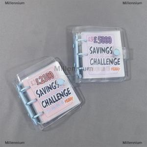 [COD] Millennium Tiết kiệm thách thức cuốn sách tiết kiệm £ 1000 tiền chất kết dính mini xách tay Tiền cuốn sách tiết kiệm rời lá Máy tính xách tay tiền mặt ngân sách lưu trữ cuốn sách