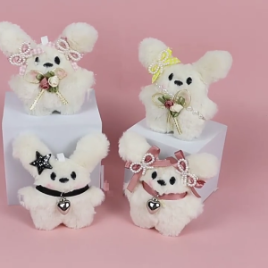 Sáng Tạo Squeaky đồ treo hình con thỏ Móc Khoá dạng túi Trang Trí Hợp Thời Trang Động Vật Keyring Ví Trang Trí Cho sử dụng hàng ngày