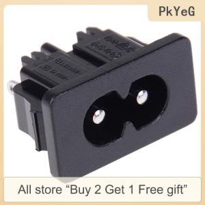 [COD] PkYeG Tool 5Pcs AC250v 2.5a iec320 c8 male 2 pins power inlet socket connector