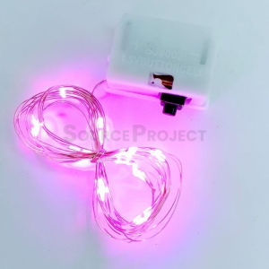 Lampu Tumbler Kawat Mini 10 Meter 100 LED Hias Dekorasi Kamar Tidur Warna Warni | Source Project