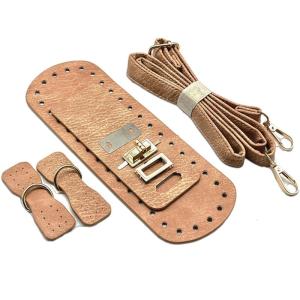 DIY PU Leather Crossbody Bag Sewing Crafting Kit For Beginners Handmade Bag Making Accessories Adjustable Strap