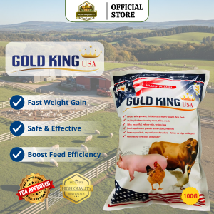 Gold King USA Livestock Growth and Immunity Boost 100G Powder for Dogs Prevents Diseases FDA Registered 18-36 Months