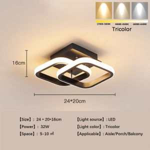 LED Lampu Langit-Langit Modern Minimalis 3 Warna Ceiling Kamar Tidur Lampu Dekorasi Rumah Lampu Ruang Tamu Bilik Tidur