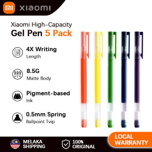 Xiaomi Mijia Super Durable Colorful Writing Sign Pen 5 Colors Mi Pen 0.5mm Ballpoint Tip Signing Pens For School Office Drawing