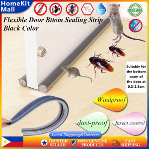 HomeKit Mall 93cm Long Home Door Bottoom Seal Strip Flexible Wind Noise Reduction Stopper Under Door Bttom Sealing Blocker SoundProof PM2.5 Gasket Weatherstrip Window Draft Guard Wind Dust Protector Durable Useful Tape for Dorm Bedroom
