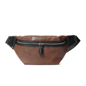 baglike กระเป๋าคาดอก คาดเอว สำหรับผู้ชาย รุ่น4909 ผลิตจาก หนังPU กันน้ำได้100% น้ำหนักเบา ช่องเก็บเยอะ สายปรับได้