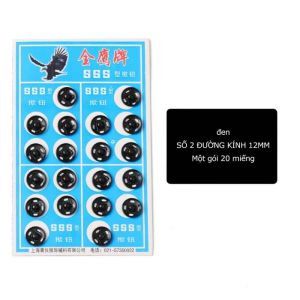 Cúc bấm mini vỉ 50 cúc Khuy cúc bấm 8.5 101216 21mm kim loại nhiều cỡ -ESTLA