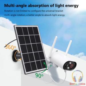 Compact 3.3W Solar Panel Charger for Micro USB and Type-C Devices Suitable for Outdoor Security Camera Power Supply