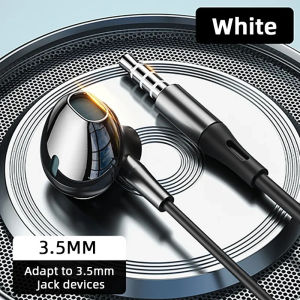 USB Type C headphone HiFi bass stereo volume control mic 3.5mm wired earbuds for Galaxy S24 S23 S22 S21 ultra iPhone 15 Pro Max