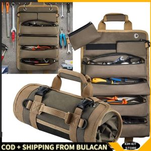 Tool bag strong durable wood electrician special storage bag multi-function tool bag canvas thickening capacity 16 inch high-quality tools set original heavy duty