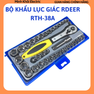 Bộ khẩu lục giác Rdeer RTH-38A 38 chi tiếtbộ tuýp khẩu sữa chữabộ dụng cụ đồ nghề sửa chữabộ dụng cụ sửa chữa xe máybộ tuýp cần siết tự độngbộ đồ nghề sửa chữabộ tua vít sửa xebộ khẩu kèm tay tự độngbộ sửa chữa đa năngbộ khẩu mở siết ốc và bugi