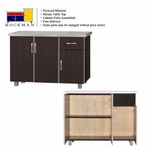 4 Feet Storage Kitchen Cabinet Walnut Color 5271/ Wenge 6371 / Maple 9471 Furniture