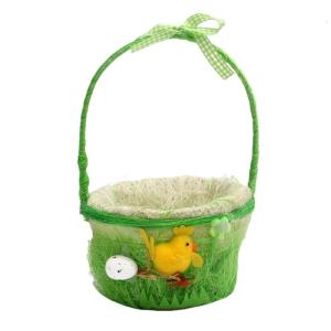 Handmade Easters Basket with Handle Easters Themed Handwoven Basket Suitable For Eggs Hunts And Gift Wrapping Activities