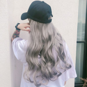 New Wig Topi Fashion Rambut Wanita Korean Version / Womens Wig Hat Long Curly