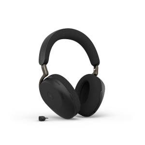 Jabra Evolve3 85 AI-Powered OverEar Wireless Headset Advanced ANC Boomless ClearVoice Bluetooth Work